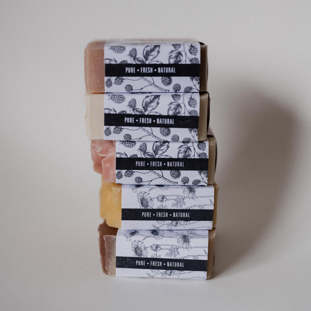 Five Handcrafted Soap Bars