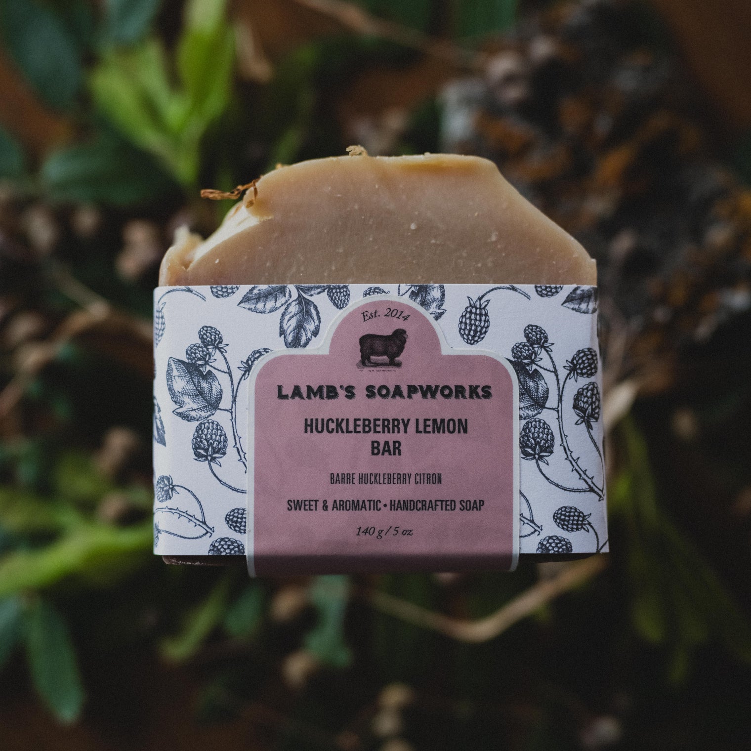 Huckleberry Lemon Bar