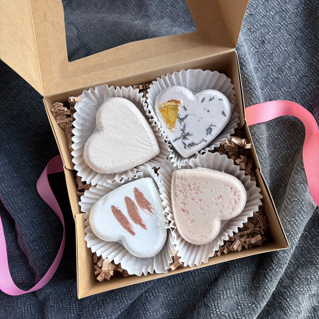 Heart Shaped Bath Bomb Bakery Box