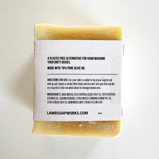 Dirty Dishwashing Lemon Soap Bar