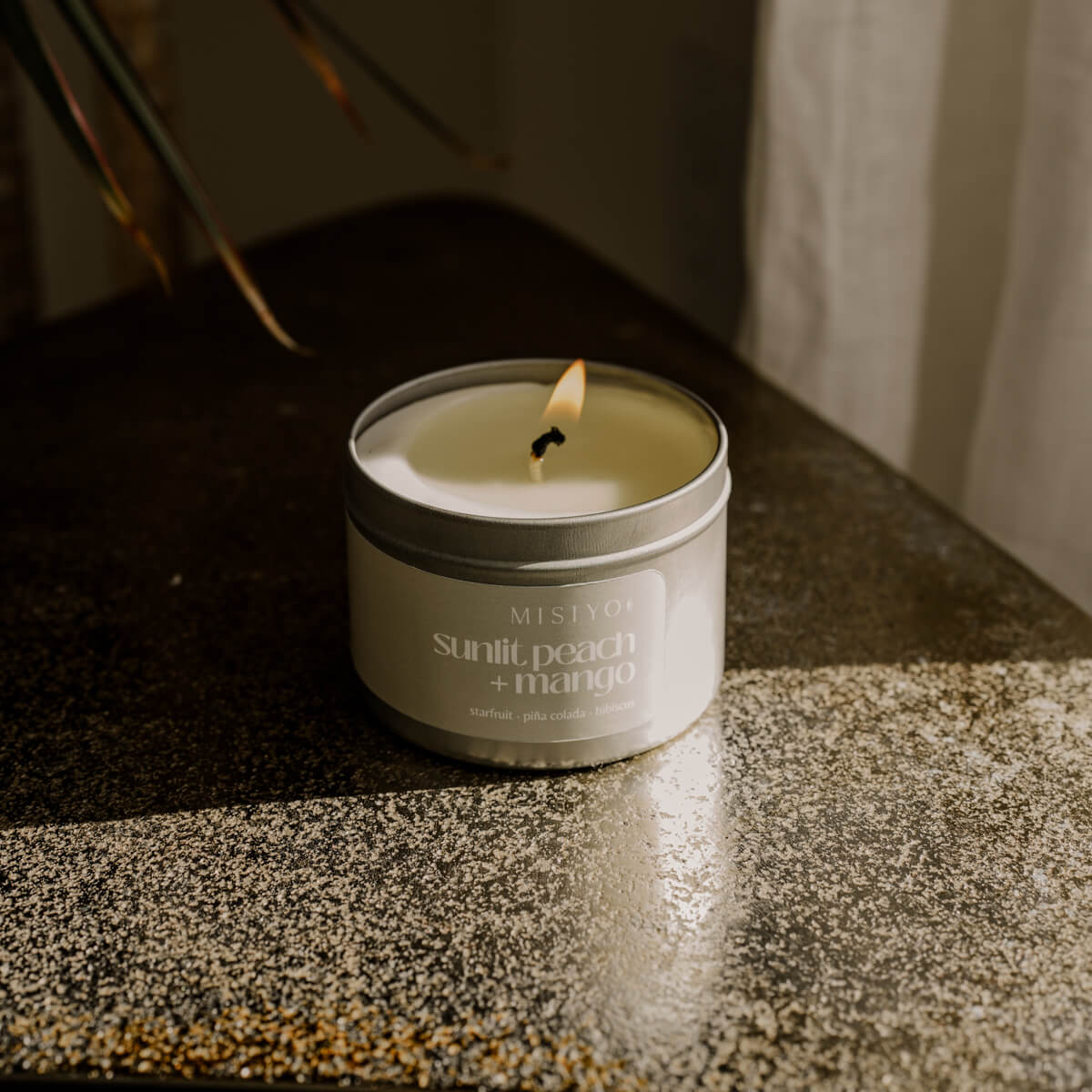 Sunlit Peach + Mango Candle
