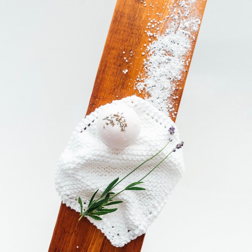Hand Knit Cotton Washcloth