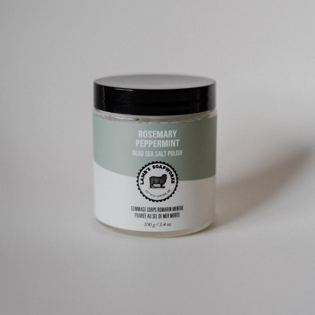 Rosemary Peppermint Dead Sea Salt Body Polish - Wholesale