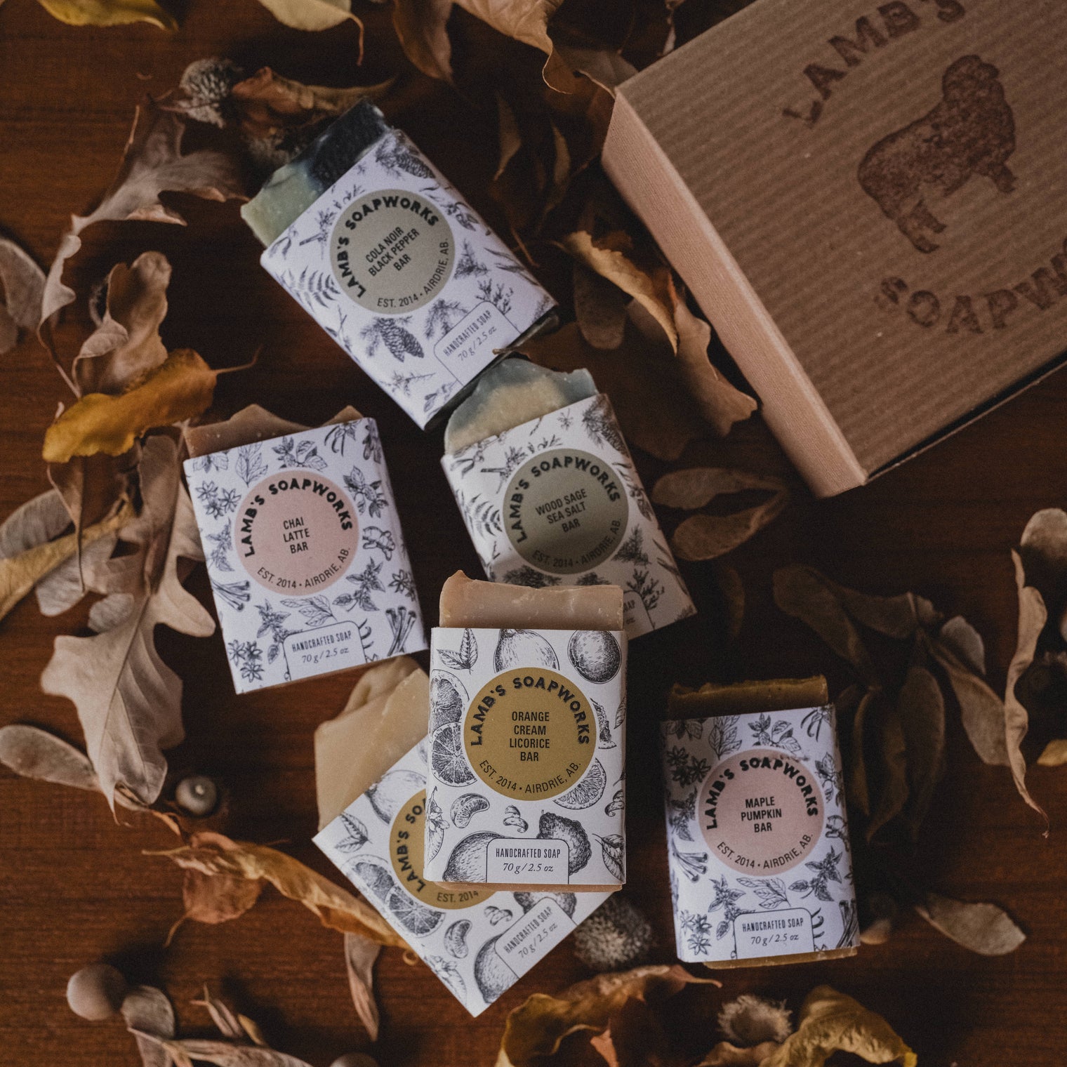 Fall Collection Half Soap Bar Box Set
