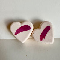 Rhubarb & Cream Heart Bath Bomb