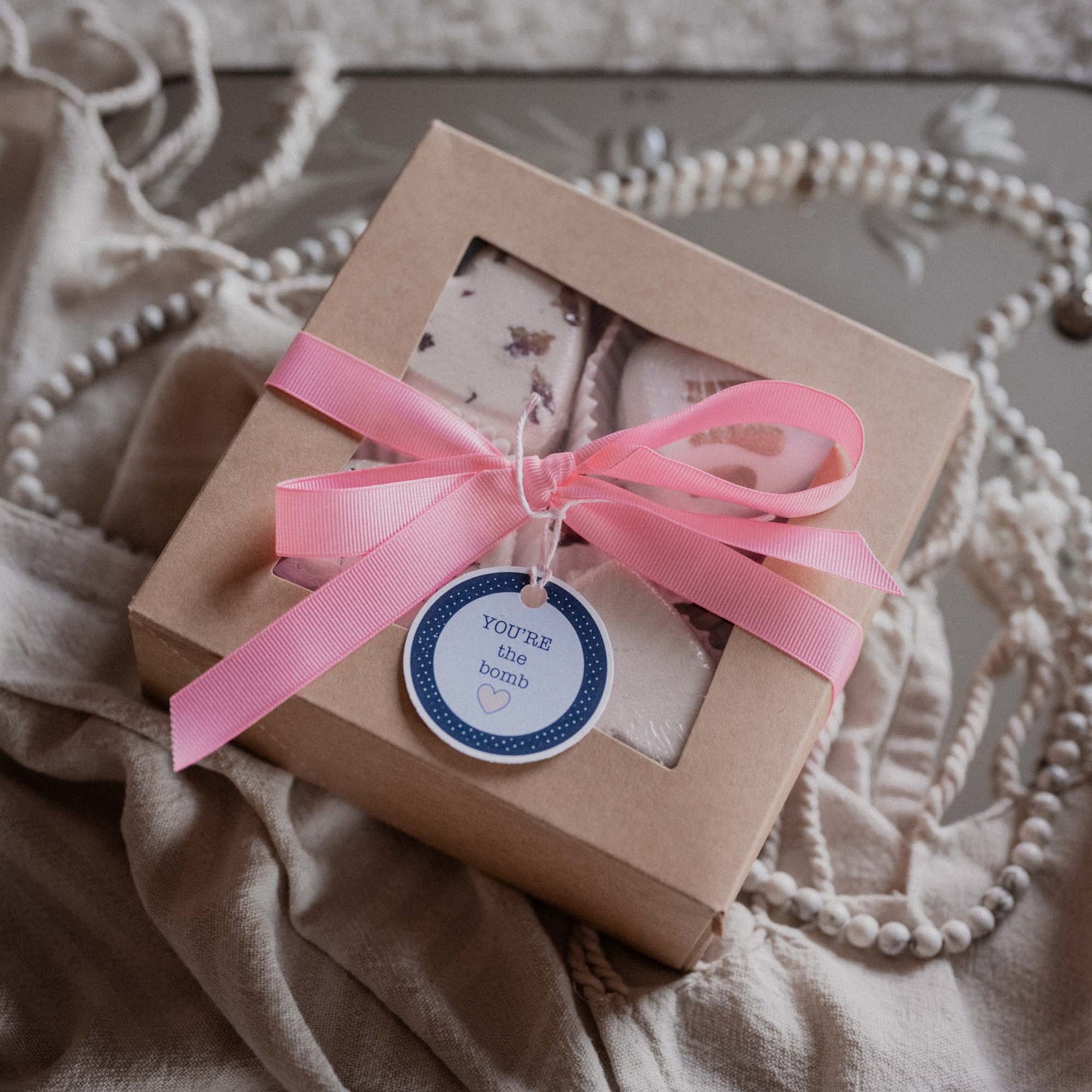 Heart Shaped Bath Bomb Bakery Box