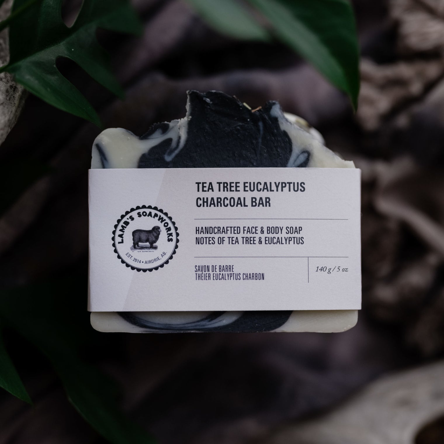 Tea Tree Eucalyptus Activated Charcoal Bar